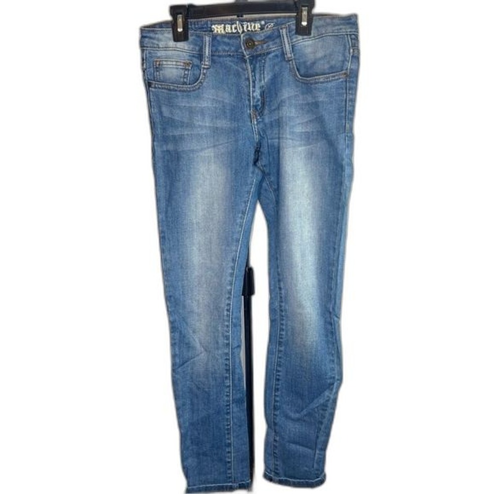 Machine Nouvelle Denim Jeans Low Rise Skinny Bleach Effect JRS Sz 3/Small